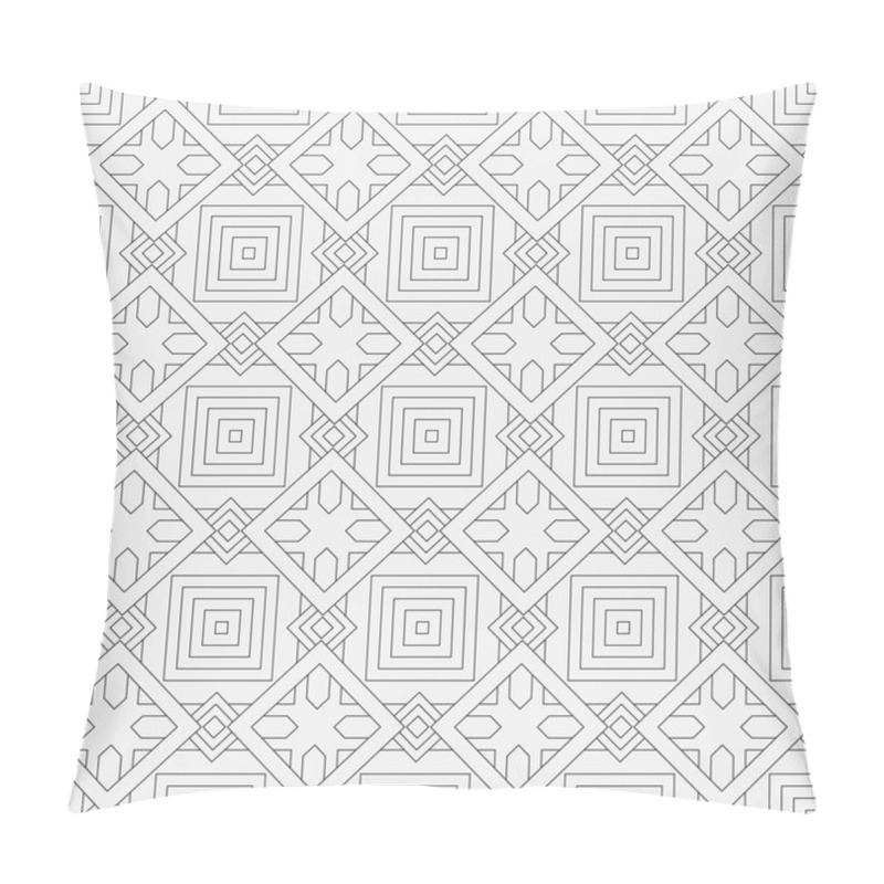 Personality  Seamless Vector The Template Consisting Of  Rhombuses Of The Different Sizes. An Abstract Background From The Thin Line For Design Of The Card, A Cover, A Flyer. Pillow Covers