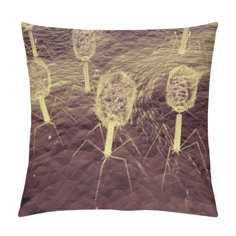 Personality  Bacteriophage Viruses Up-Close Pillow Covers