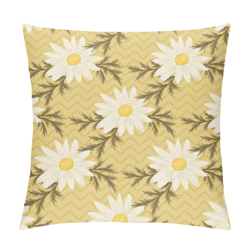 Personality  Daisy Seamless Pattern Pillow Covers