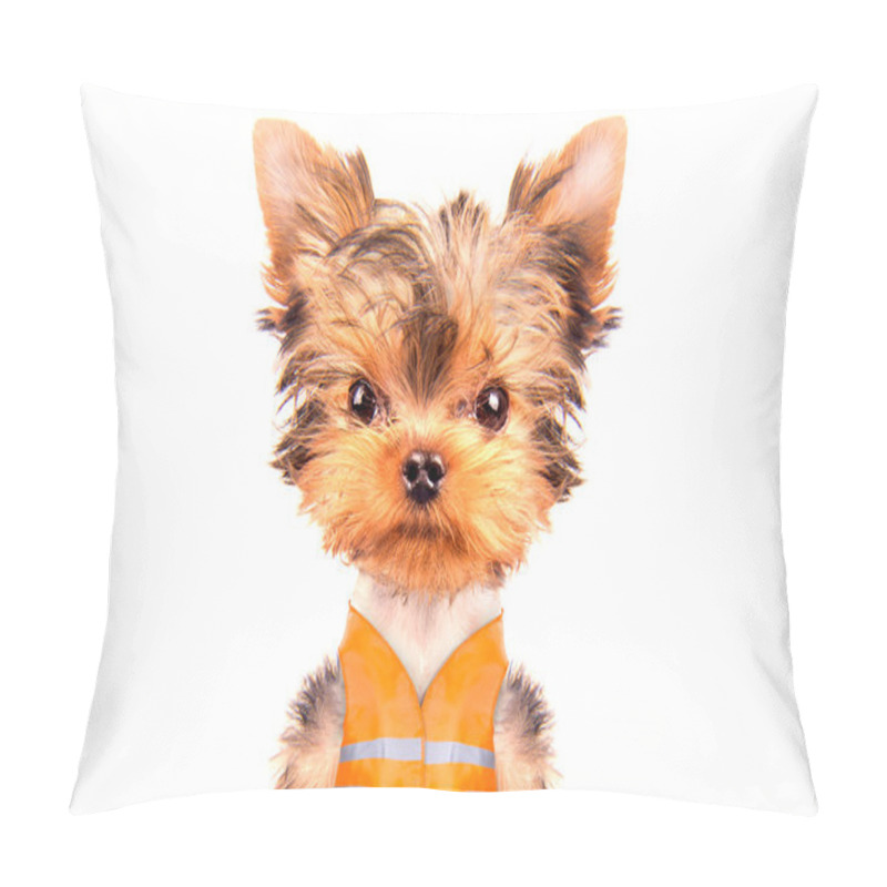 Personality  Dog  Dressed As Builder Pillow Covers