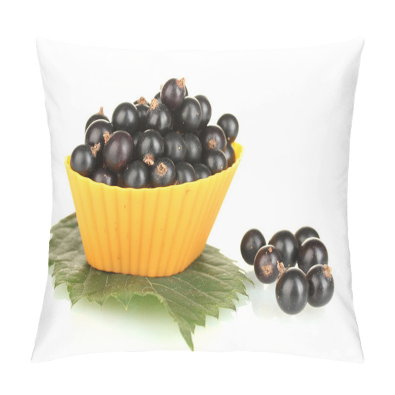 Personality  Fresh Black Currant In Silicone Mold Isolated On White Pillow Covers