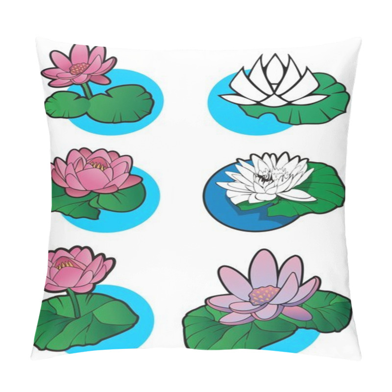 Personality  Lotus Flowers Pillow Covers