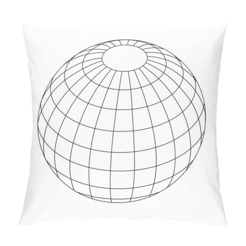 Personality  Wireframe Globe Pillow Covers