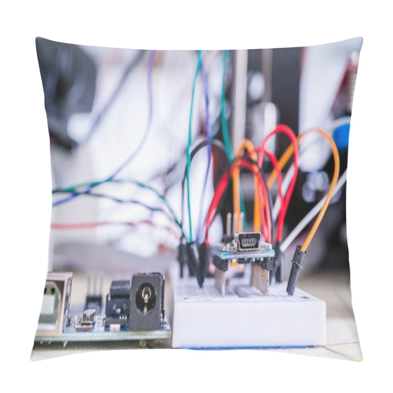 Personality  Electronic Board In Hardware Repair Shop Pillow Covers