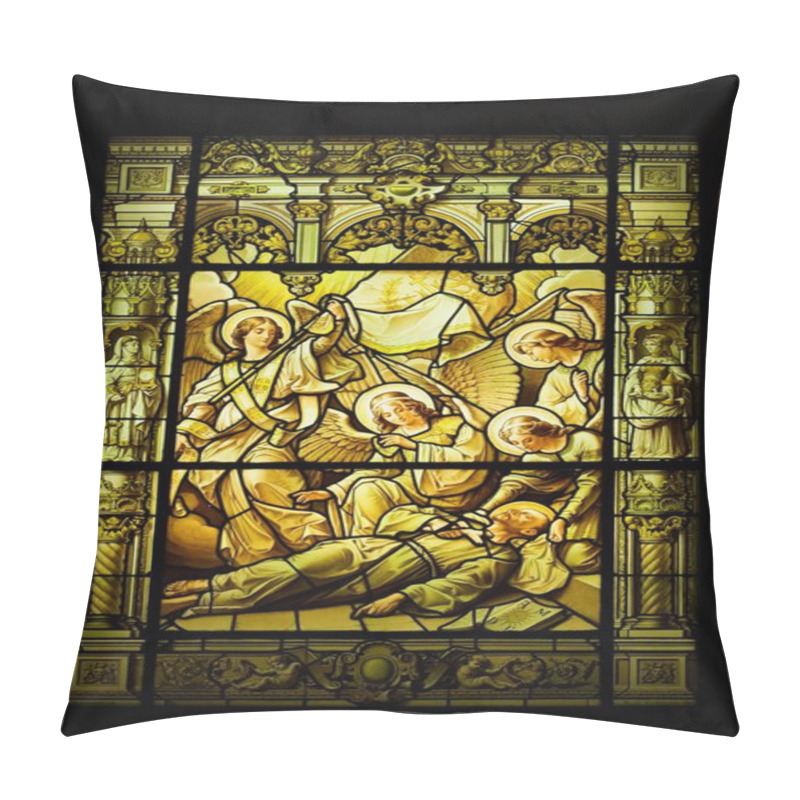 Personality  Stained Glass Window Pillow Covers