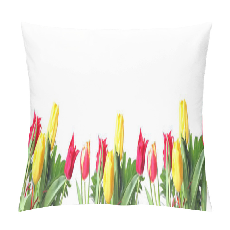 Personality  Row Of Tulips Pillow Covers