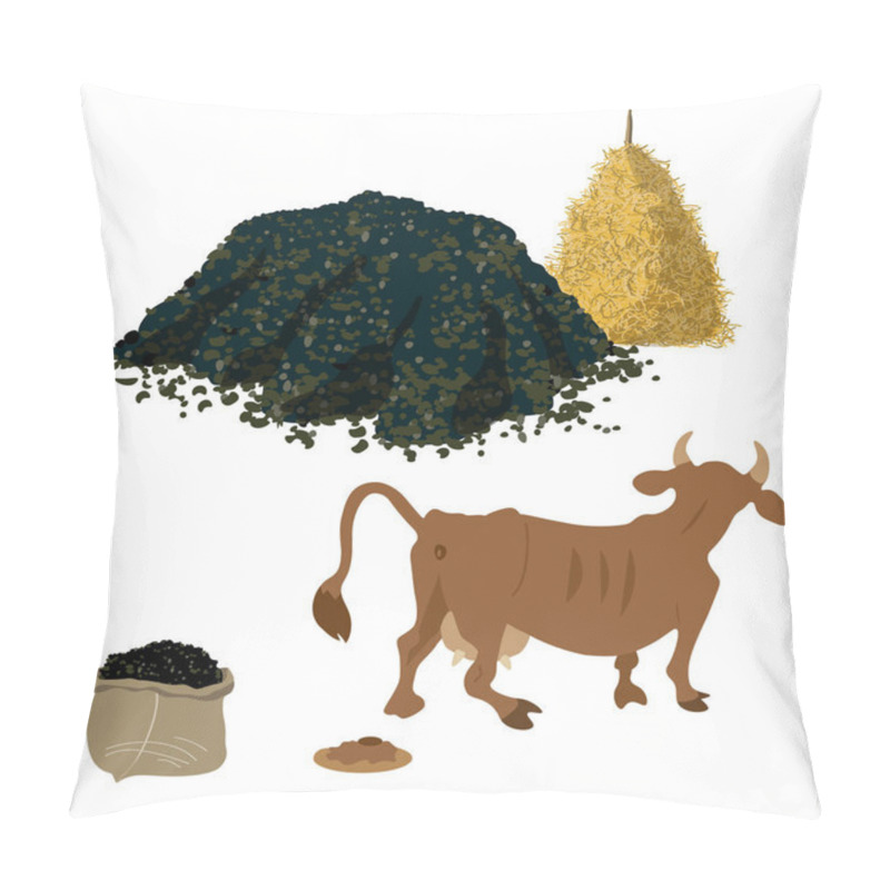 Personality  Cow Shits Vector Pillow Covers