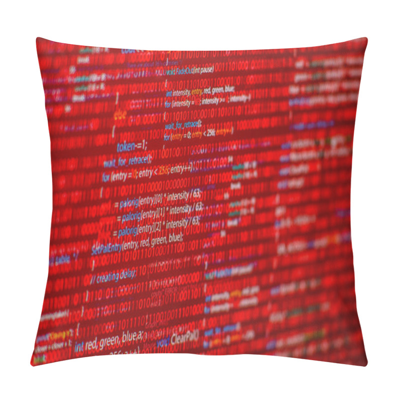 Personality  Red Code Pillow Covers