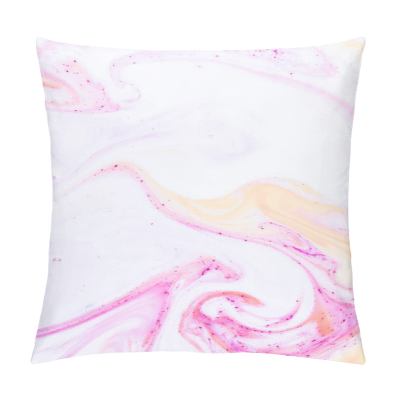 Personality  Abstract Light Background With Pink Paint Pillow Covers