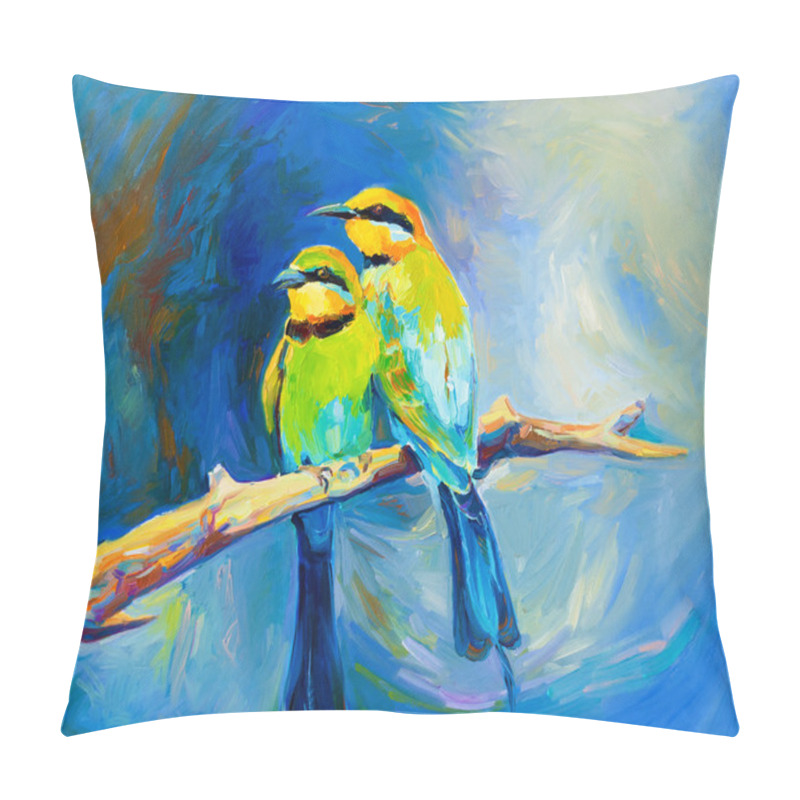 Personality  Blue Tailed Bee Eaters Pillow Covers