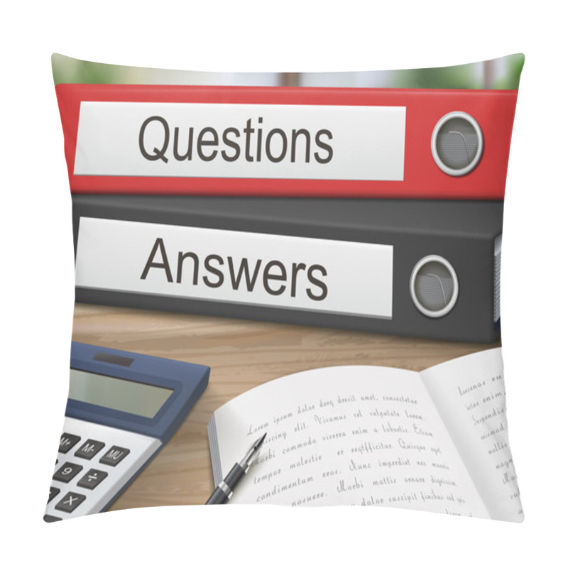 Personality  Questions And Answers Binders Pillow Covers