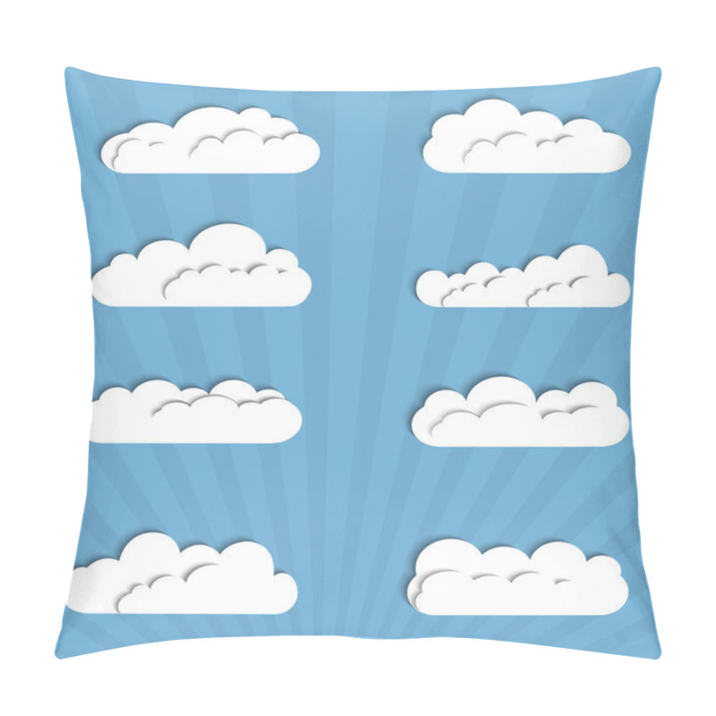 Personality  Collection Of Paper Clouds Pillow Covers