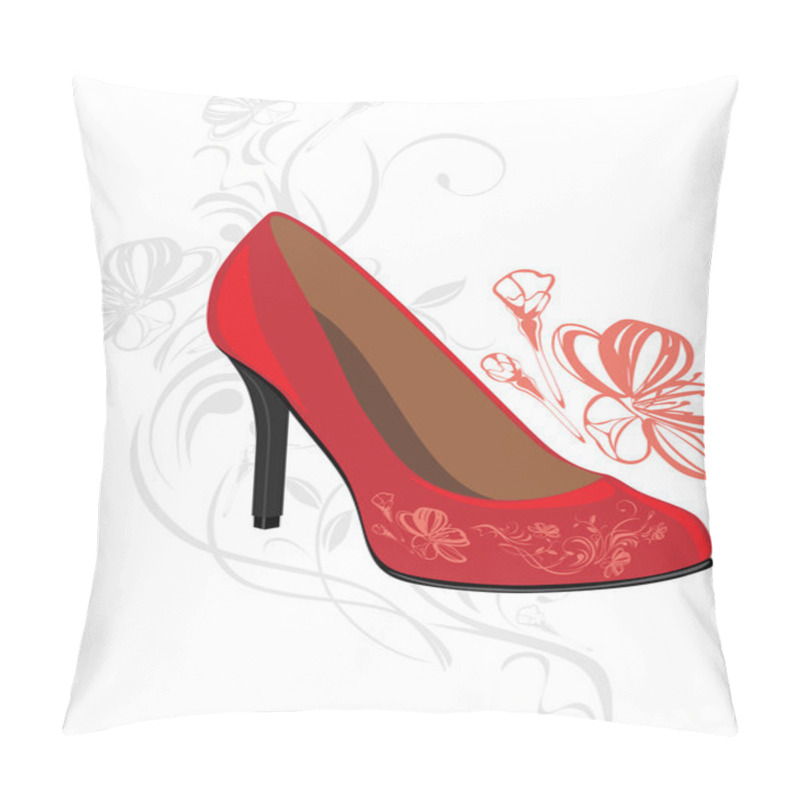 Personality  Trendy Elegant Red Shoes Pillow Covers