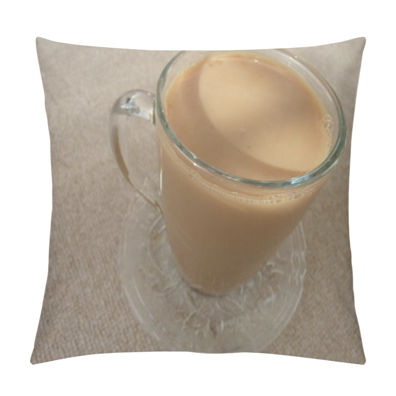 Personality  Warm Comfort In A Cup: Soft Lighting Highlights A Simple Yet Inviting Moment Of Serenity With A Hot Beverage On A Textured Surface Pillow Covers