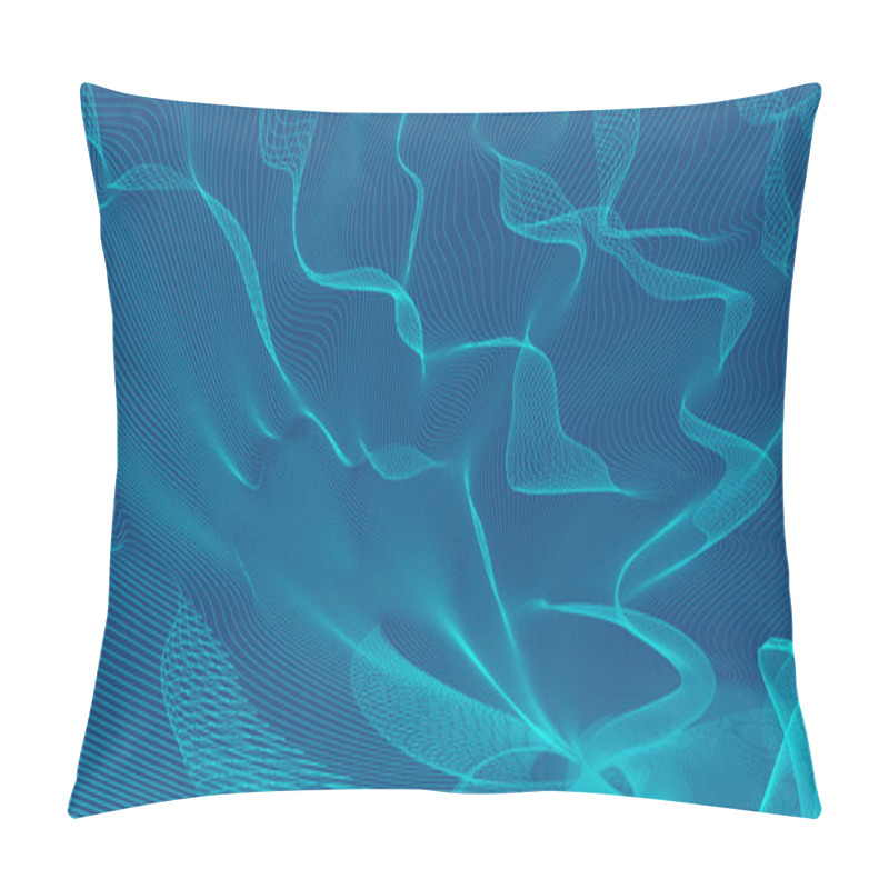 Personality  Wave Power Modern Technology Pillow Covers