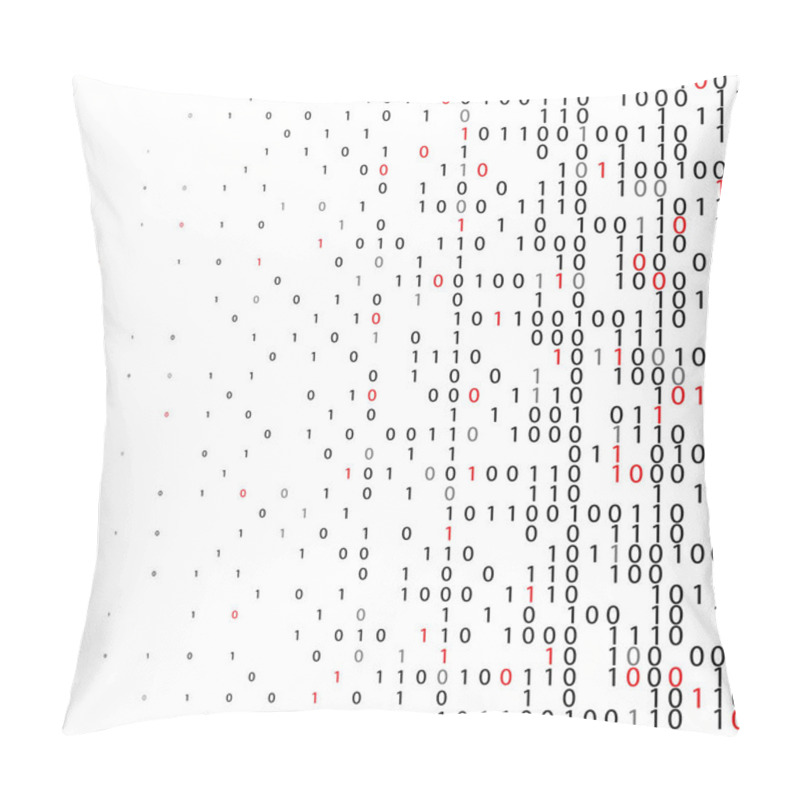 Personality  Abstract Binary Code Technology Background. Pillow Covers