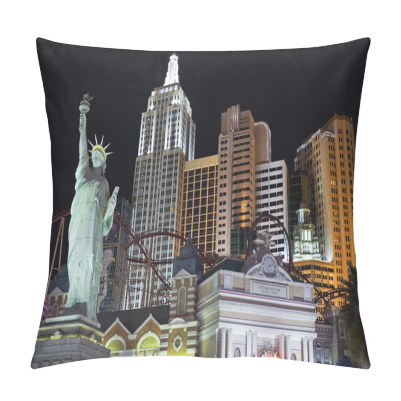 Personality  New York In Las Vegas Pillow Covers