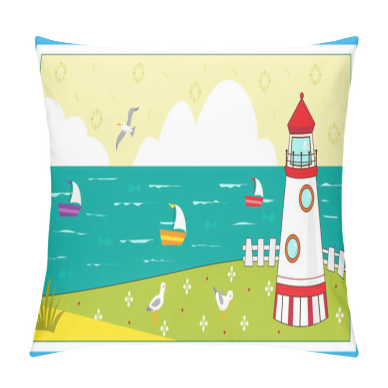 Personality  Lighthouse Pillow Covers