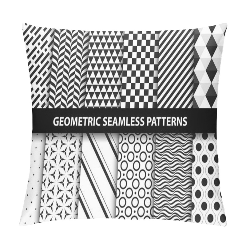 Personality  Geometric Patterns - Vector Seamless Collection. Pillow Covers