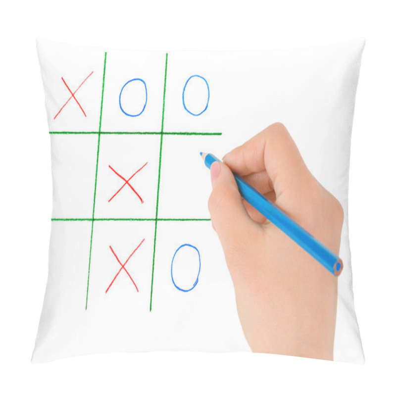 Personality  Hand With Pencil And Game Pillow Covers