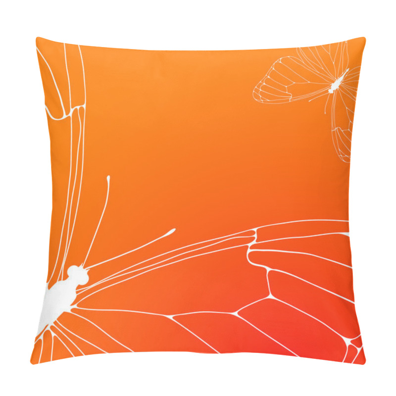 Personality  Orange Background Pillow Covers