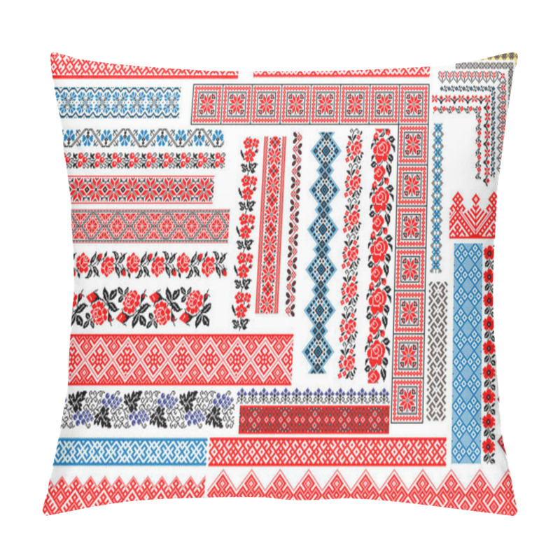 Personality  Traditional Ukrainian Seamless Ethnic Embroidery Patterns  Pillow Covers