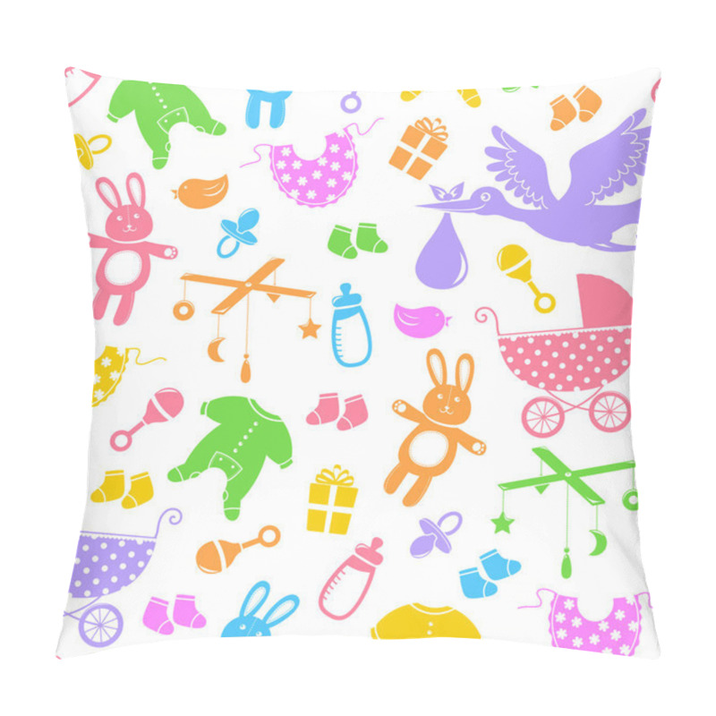 Personality  Baby Items Pattern Pillow Covers