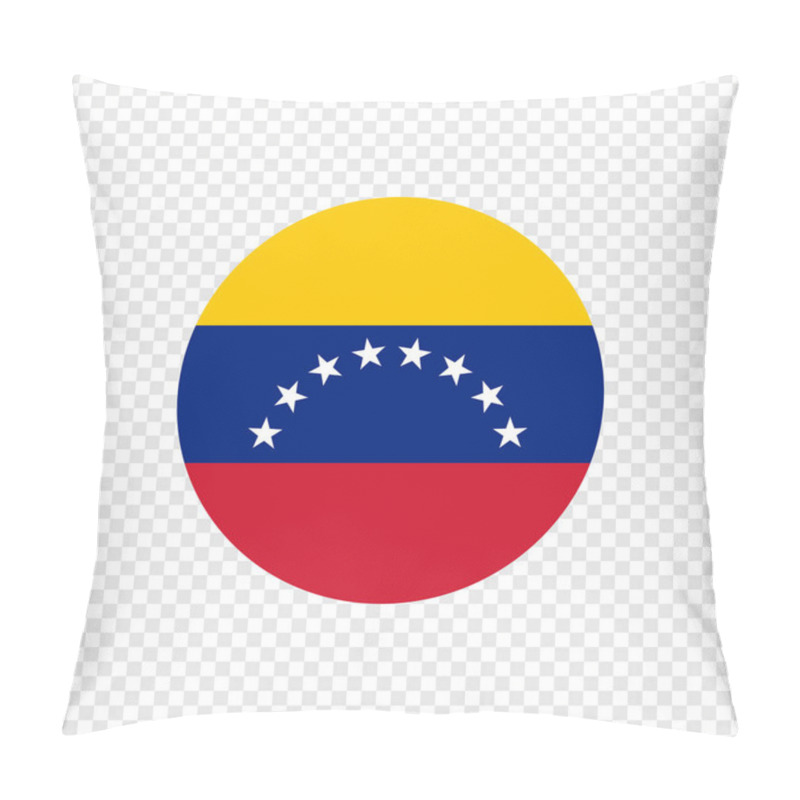 Personality  Bolivarian Republic Of Venezuela - Vector Circle Flag Pillow Covers