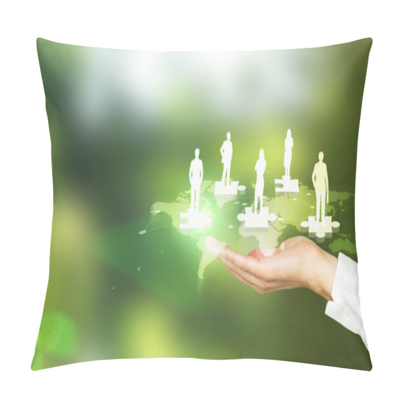 Personality  People Icons On Puzzle Pillow Covers