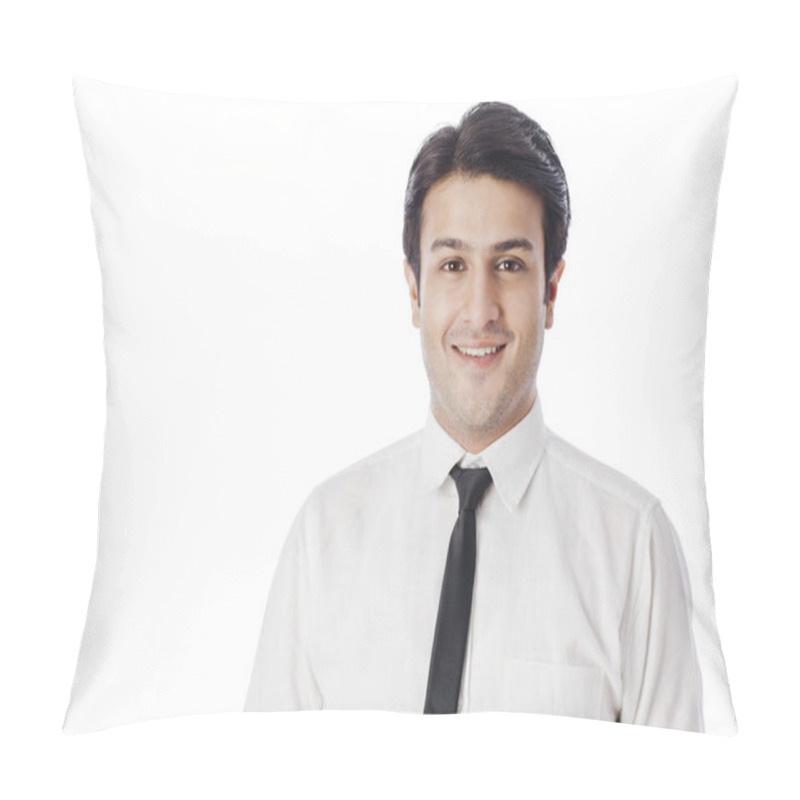 Personality  Businessman Smiling Pillow Covers