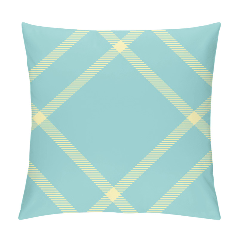 Personality  Stylish Pastel Teal And Pale Yellow Diagonal Striped Pattern.  Perfect For Textile Design, Website Backgrounds, Or Modern Branding.  Clean, Geometric Design With A Retro Feel. Pillow Covers