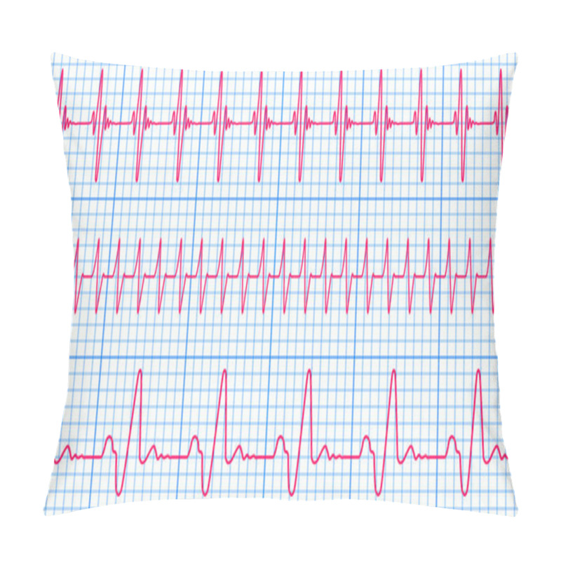 Personality  Cardiogram Pattern Pillow Covers