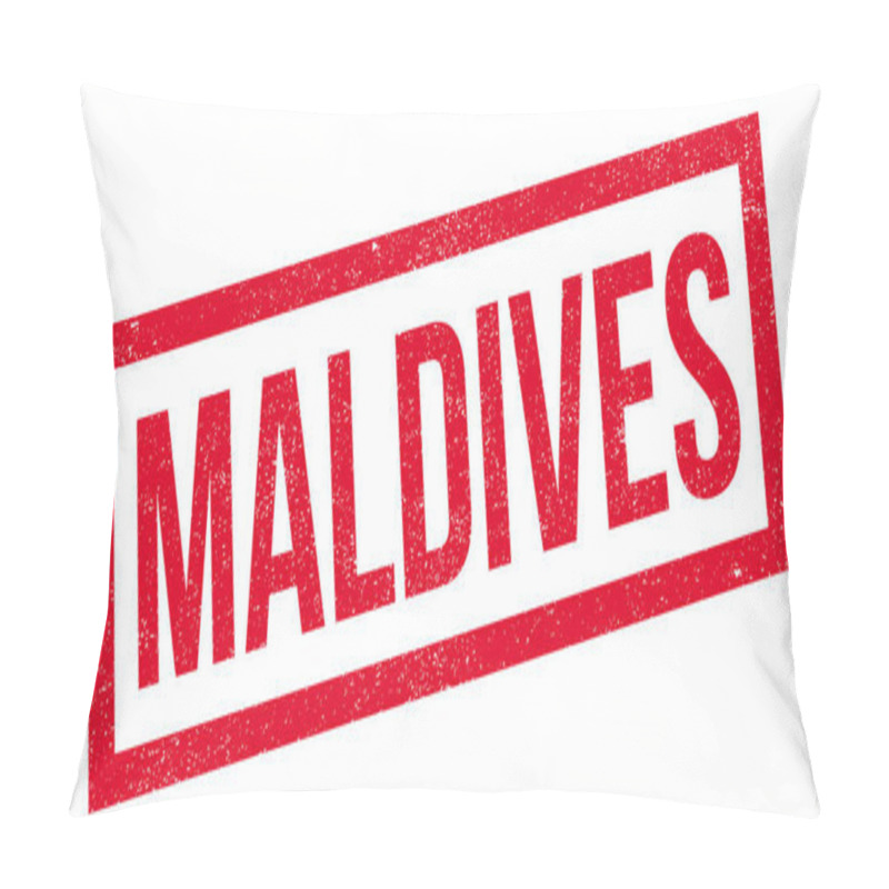 Personality  Maldives Rubber Stamp Pillow Covers