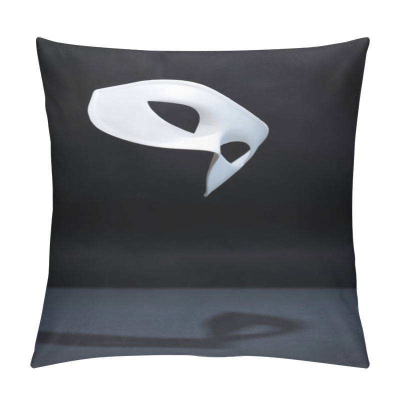 Personality  White Mask Against Black Pillow Covers