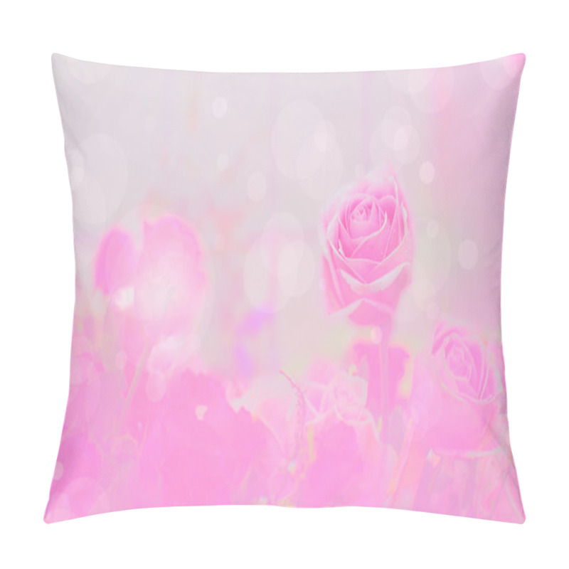 Personality  Pink Roses Background Pillow Covers