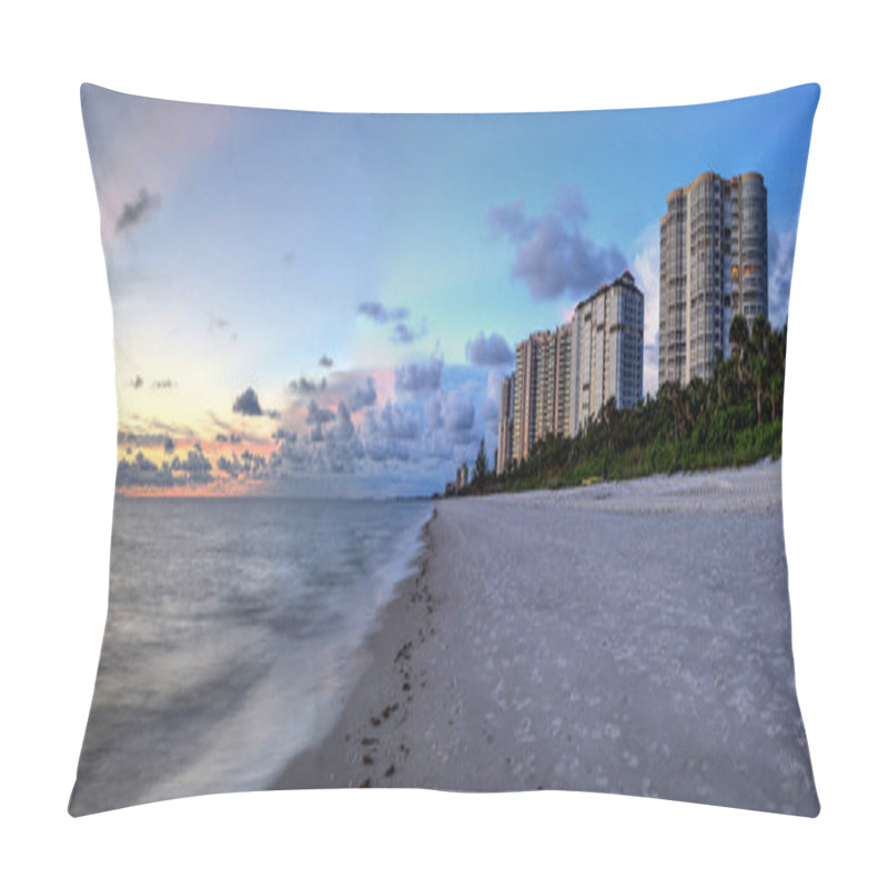 Personality  Sunset Over The Ocean At Vanderbilt Beach In Naples, Florida Pillow Covers