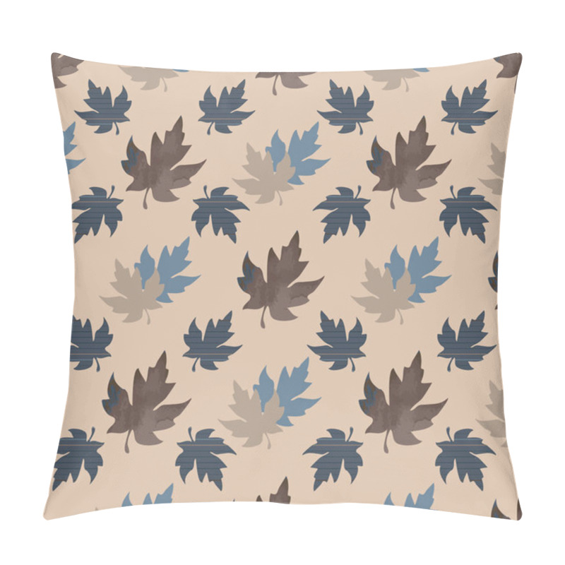 Personality  Seamless Pattern With Patterned Leaves. Complex Illustration Pri Pillow Covers