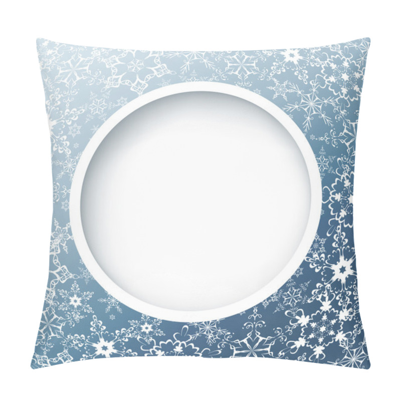 Personality  Winter Abstract Background With Ornate Snowflakes Pillow Covers