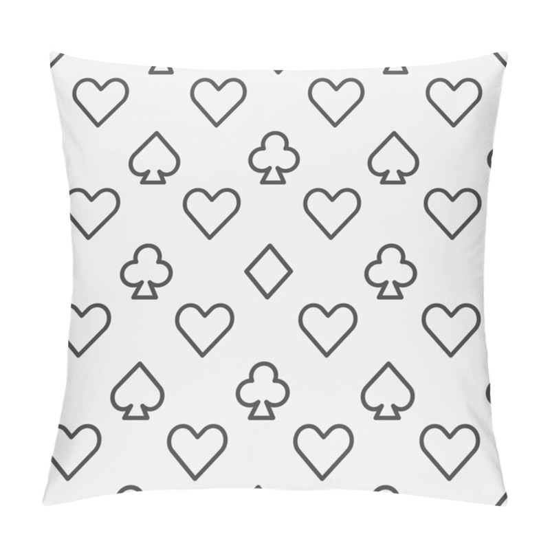 Personality  Poker Line Pattern Pillow Covers