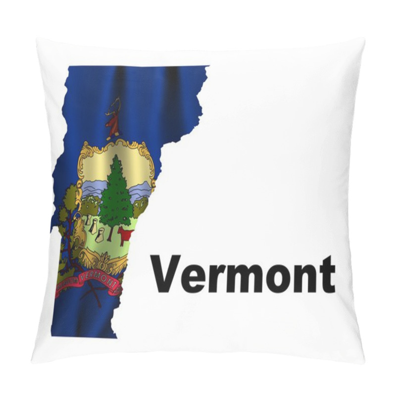 Personality  Flag Of Vermont Pillow Covers