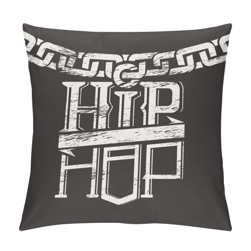 Personality  Prints Drawn In Chalk On The Blackboard In The Form Of Inscripti Pillow Covers