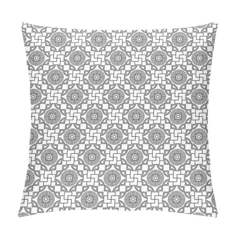 Personality  Traditional Chinese, Japanese, Asian Vector Seamless Patterns. Pillow Covers