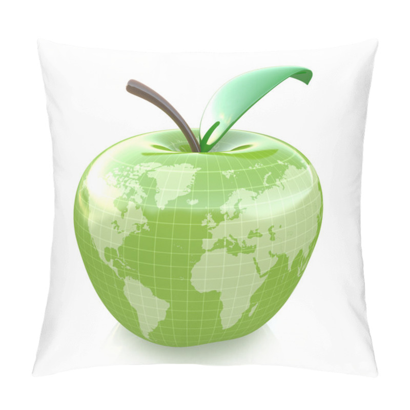 Personality  Green Apple Earth Design Pillow Covers