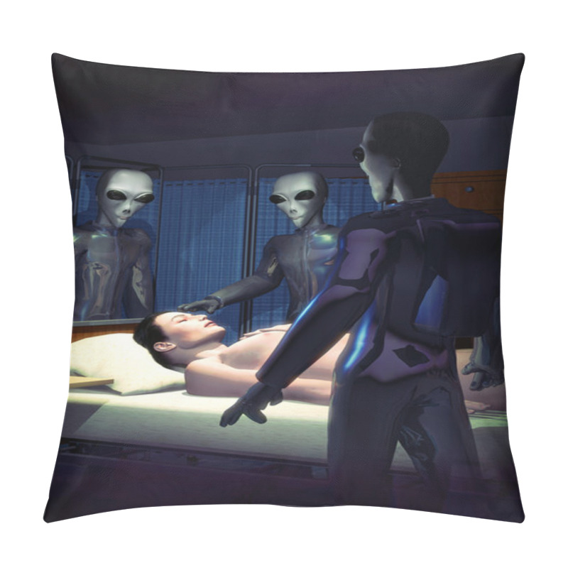 Personality  Ufo Alien Abduction Pillow Covers