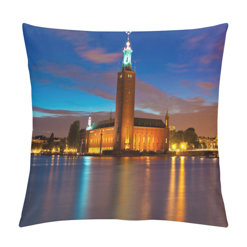 Personality  Night View Of The City Hall In Stockholm, Sweden Pillow Covers