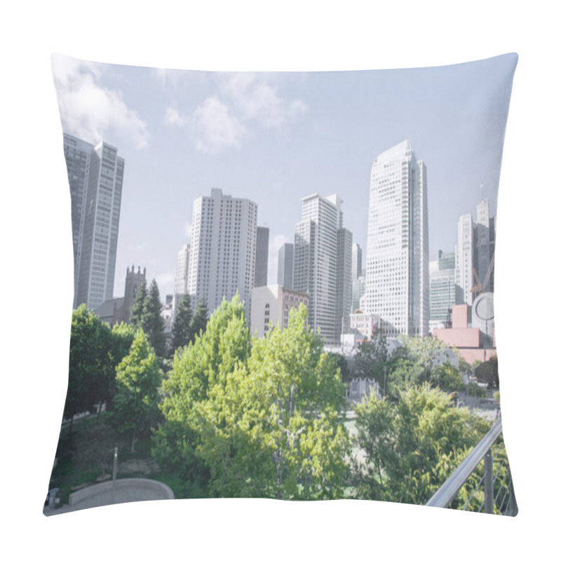 Personality  View Of Modern Contemporary Office City Buildings In Downtown San Francisco   Pillow Covers