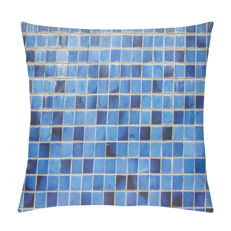 Personality  Blue Ceramic Wall Tiles And Details Of Surface Pillow Covers