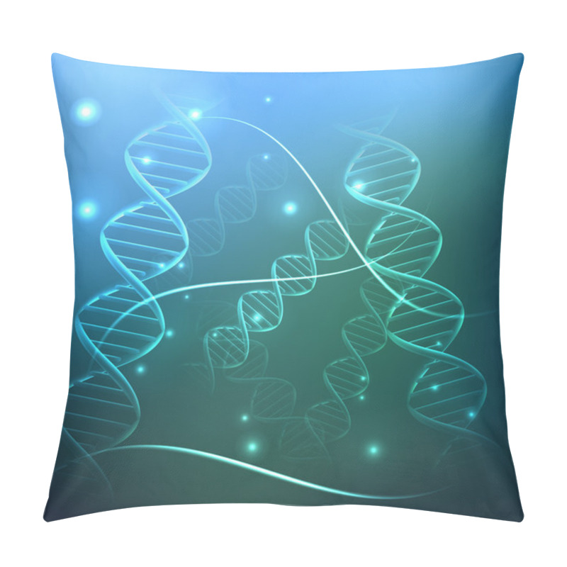 Personality  Molecular Structure, Abstract Background Pillow Covers