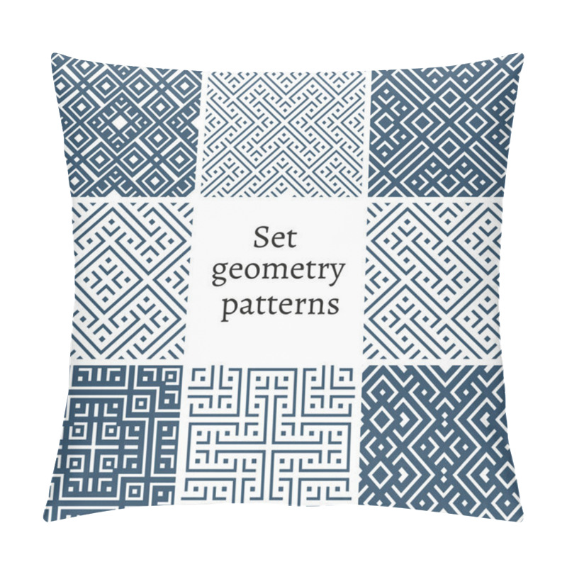 Personality  Set Of Ornamental Patterns For Backgrounds And Textures Pillow Covers