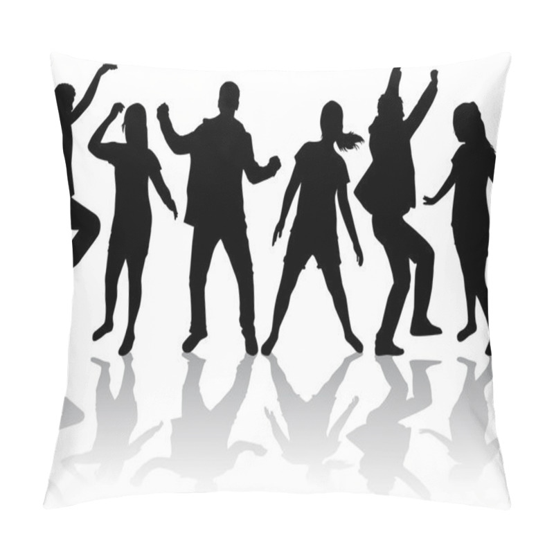 Personality  Dancing Silhouettes Pillow Covers